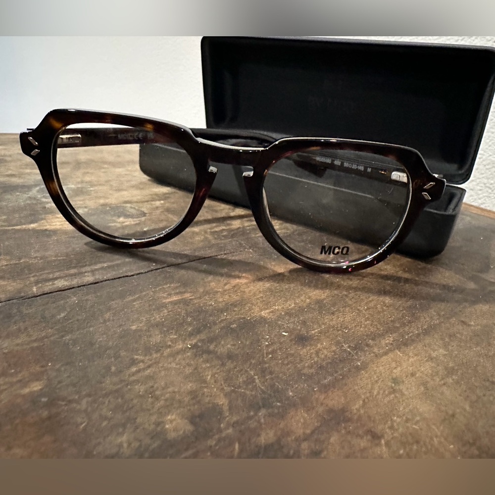 Alexander McQueen Tortoise Shell Glasses